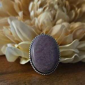 Purpurite Ring Silver Plated Size 6¼ NEW